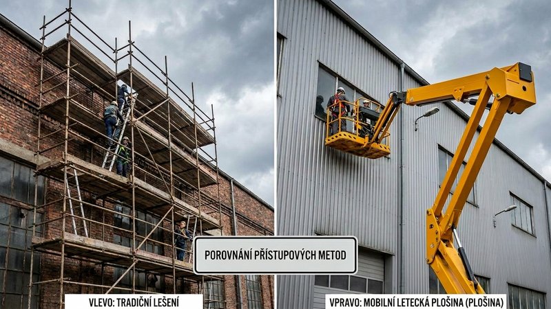 Plošina u průmyslového objektu