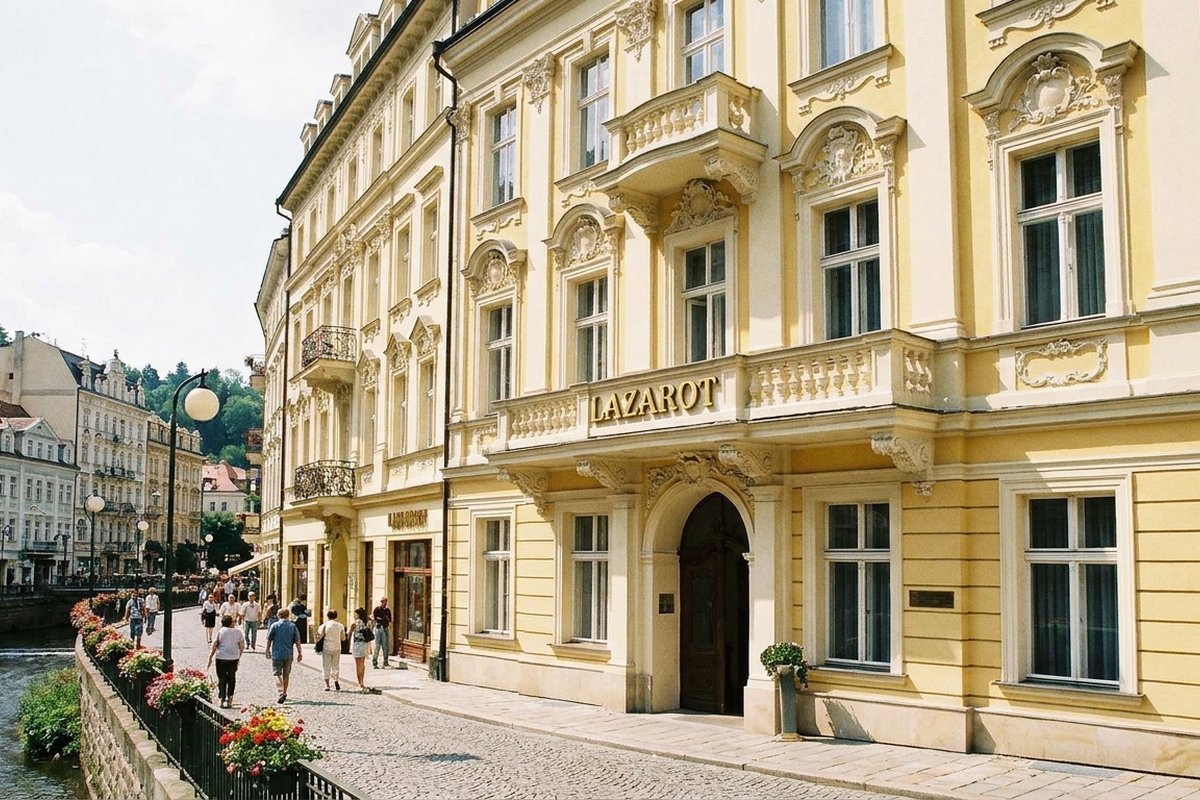 Lázeňský dům Karlovy Vary — obnova fasády