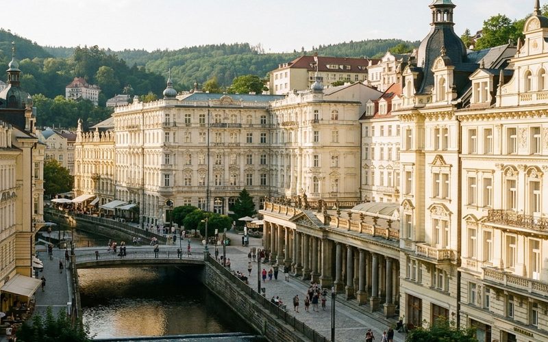 Karlovarský kraj — lázeňské fasády